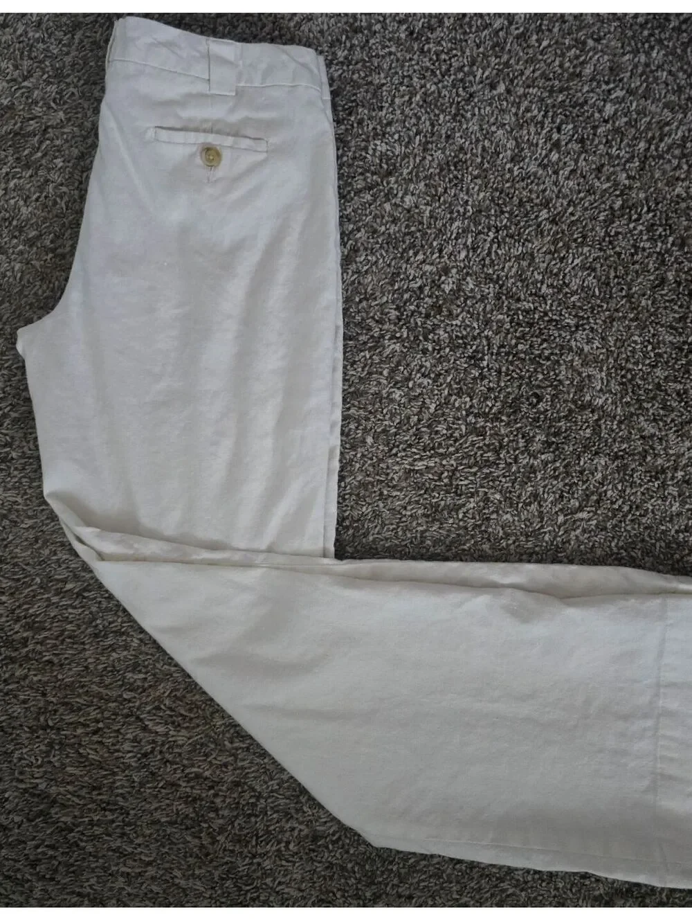 Banana Republic White Linen Blend Stretch Pants Size 2